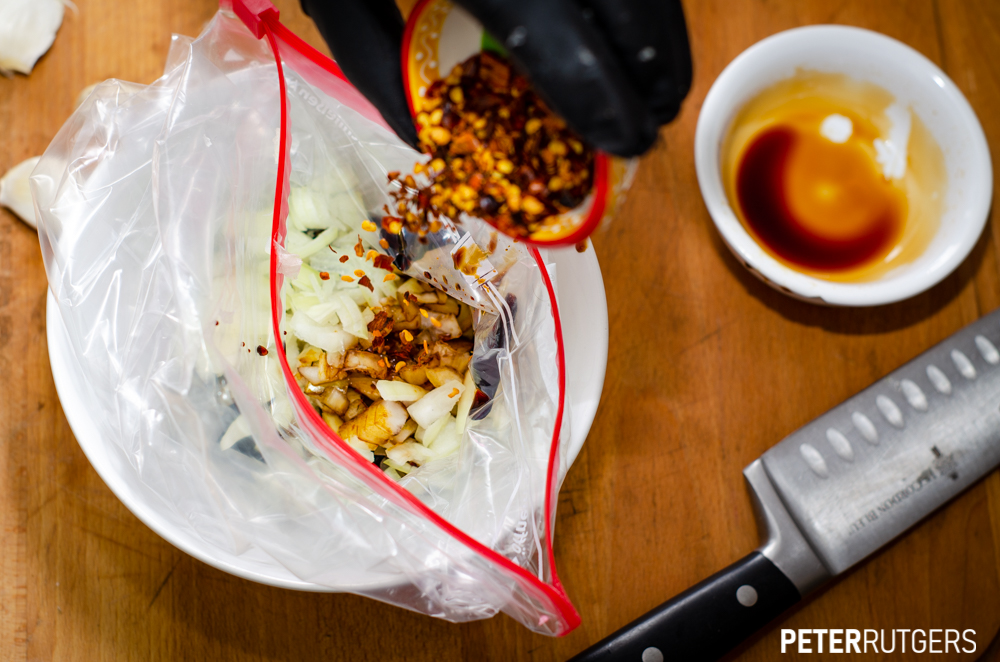 Rode peper toevoegen