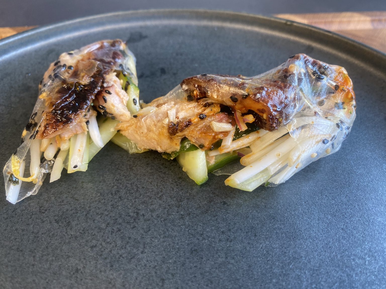 Spring rolls bbq nerds style 4